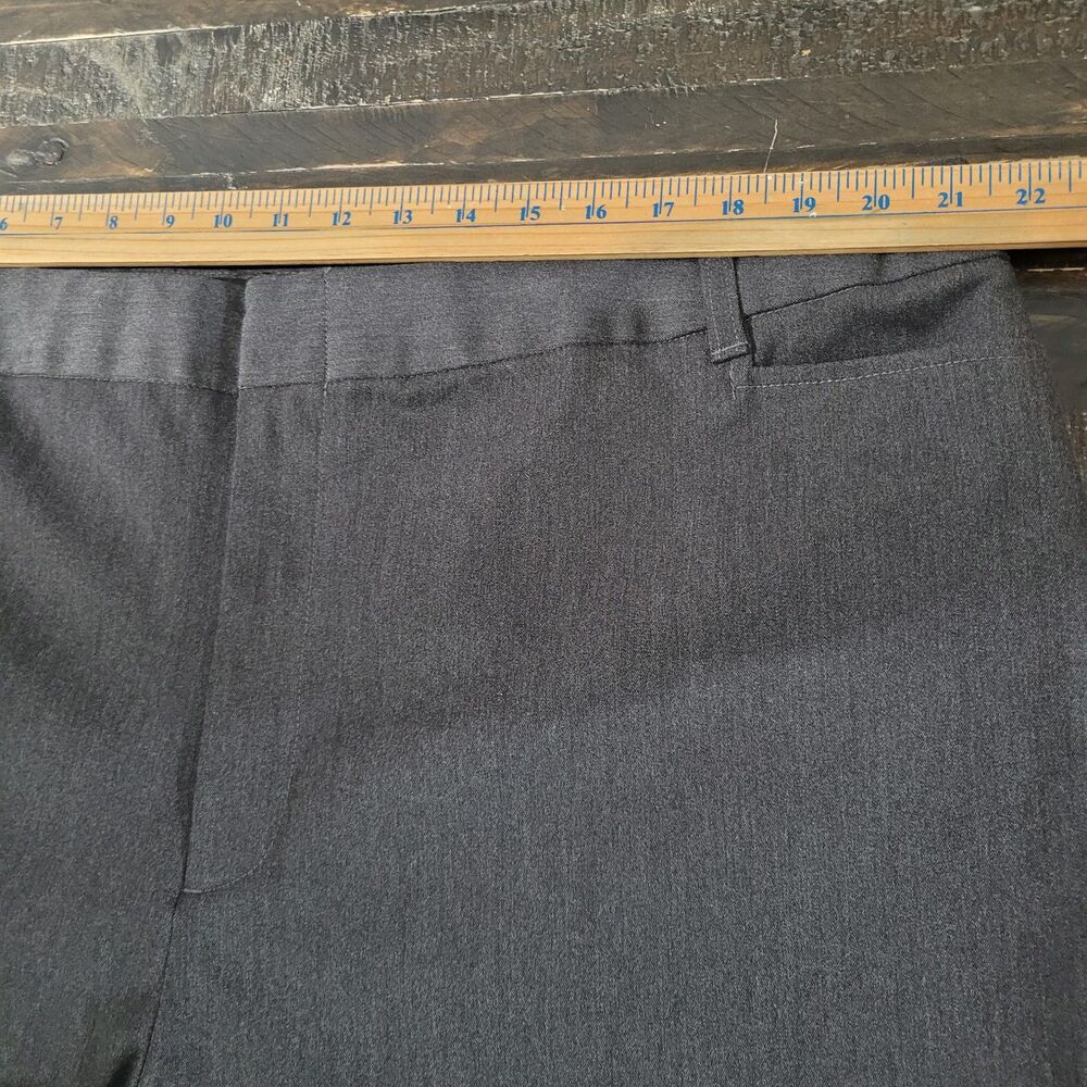 New St. John's Bay Women's Bi-Stretch Pants Charcoal Heather 24W Business Casual - Picture 6 of 11